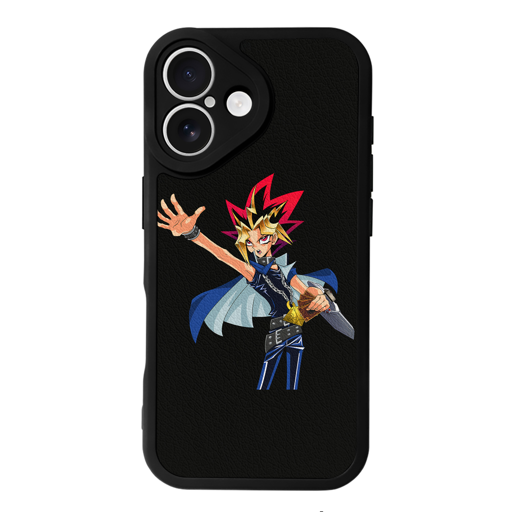 遊☆戯☆王 Yu-Gi-Oh! 【iPhone 16シリーズ対応】シリコンスマホケース（レザー調） 材質：シリコン